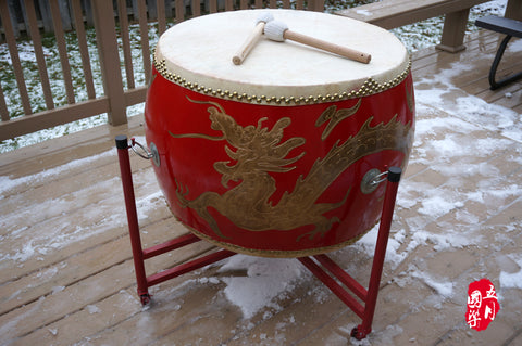 CHINESE SUPER  LARGE FIGHTING DRUM  --  中國超大(24市寸)战鼓