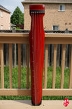 AGED FIR WOOD, STANDARD LEVEL GUQIN, ZHONGNI, CINNABAR RED